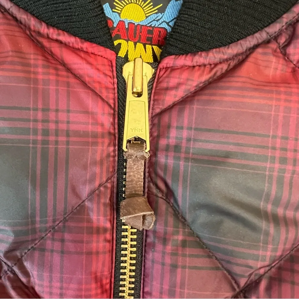 Eddie Bauer Plaid Down 1936‎ Original Skyliner Bomber Jacket Size M